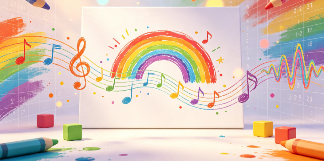 Rainbow Iridescent Tapping Doodle Image 2